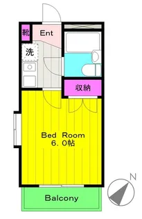 イジェント生田【1階】の間取り