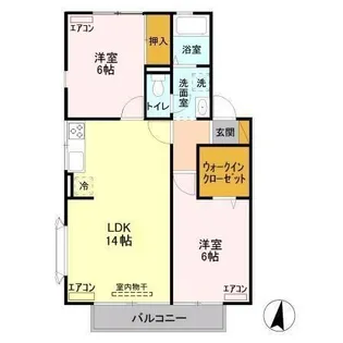 アークヒルズI【1階】の間取り