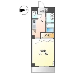 パラシオン平塚【4階】の間取り