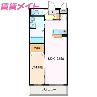 アイティーオーレジデンス東旭が丘【1階】の間取り