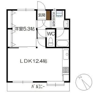 第2車コーポラス【1階】の間取り