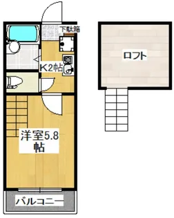 アリア梶ヶ谷【1階】の間取り