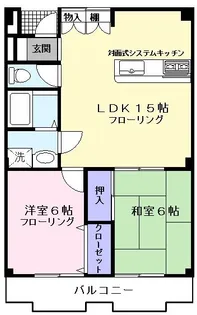 パレスフリージア【3階】の間取り