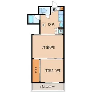 シャングリラ小田原【2階】の間取り