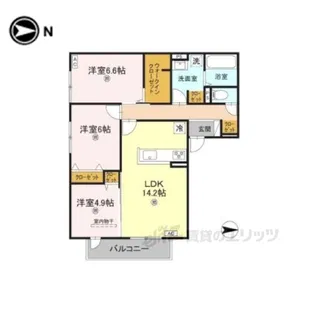VILLACALMA【3階】の間取り