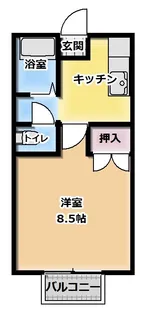 プレジール幸【1階】の間取り