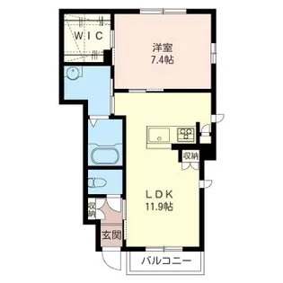 ルノン【1階】の間取り