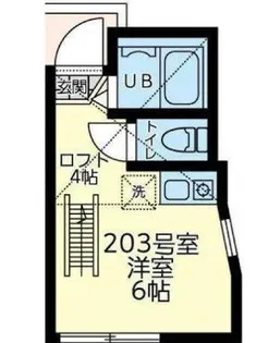 ユナイト・田浦・フローリアン【2階】の間取り