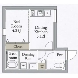 LiveFlat高田馬場(ライブフラットタカダノババ)【2階】の間取り