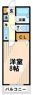 サニーサイド上北沢【下高井戸店専任物件】【1階】の間取り