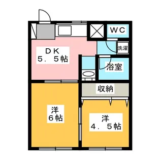 58ハウス【1階】の間取り