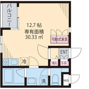 サニーサイドヒル【3階】の間取り