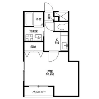 アンプルールリーブルD&S【1階】の間取り