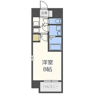 プロシード心斎橋東ヴァンターレ【4階】の間取り