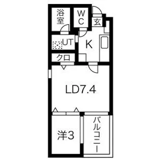 マンダリンコートささしまライブ【1階】の間取り