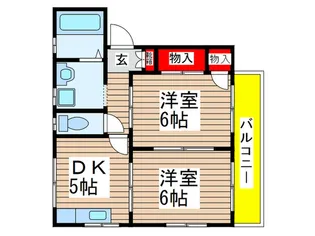 メゾンエスポワール【1階】の間取り