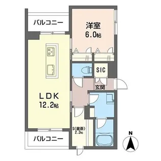プレチオーサ西六郷【3階】の間取り