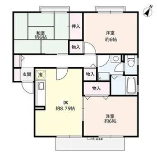 セジュール小西【2階】の間取り