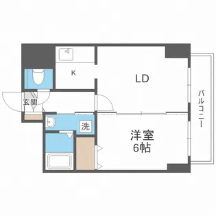 ドーリス札幌【1階】の間取り