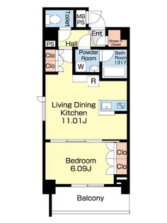 La Vert上木崎【4階】の間取り