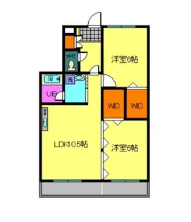 エスポワールII西野【8階】の間取り