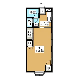 テラスイケダ【2階】の間取り