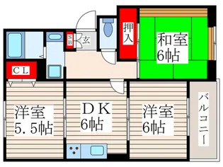 スクエア船堀【3階】の間取り