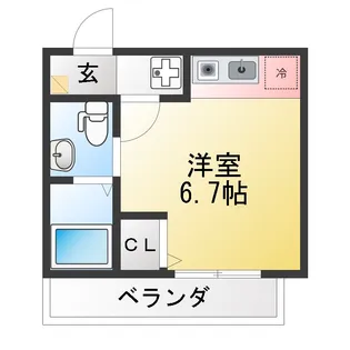 ヴィラディアス横浜III【1階】の間取り