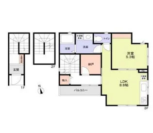 シェレストック目黒【3階】の間取り
