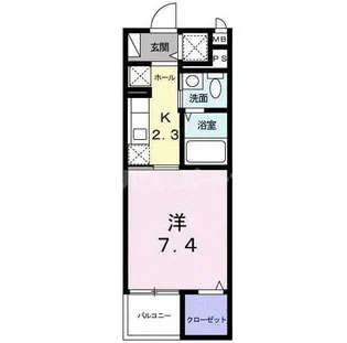 ル・ソレイユII【2階】の間取り