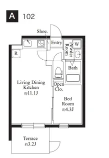 カーサフィオーレ・南千住【1階】の間取り