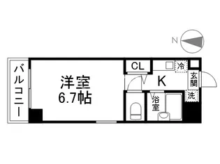 ゴールドクレスト【3階】の間取り