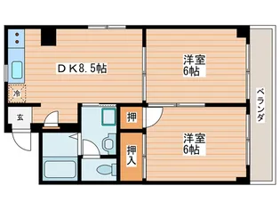 青砥パ-クマンション90【2階】の間取り