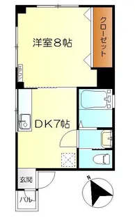 Der Pfosten.Y2 中央【2階】の間取り