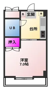 アパルトマン・ドゥ・マリー【3階】の間取り