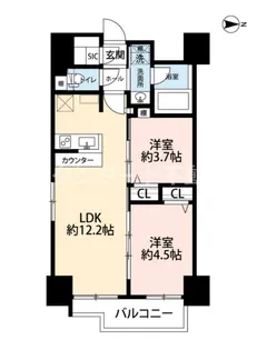 アーバネックス大阪天満橋【6階】の間取り