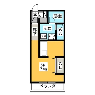 レジデンス一社【3階】の間取り