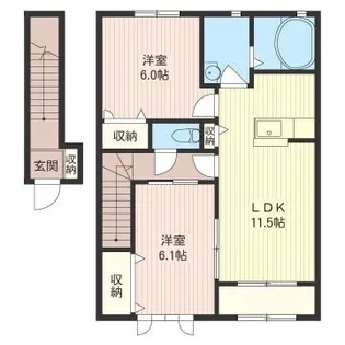 チアフルGJ【2階】の間取り