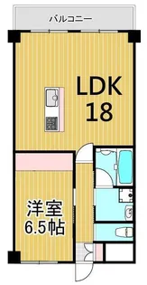 クイーンパレス浅伊【5階】の間取り