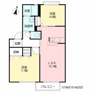 シャーメゾン陽光 A棟【2階】の間取り