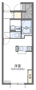 レオネクストタウンコート 中央【1階】の間取り