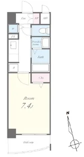 ベルパラーゾシロカネ【2階】の間取り