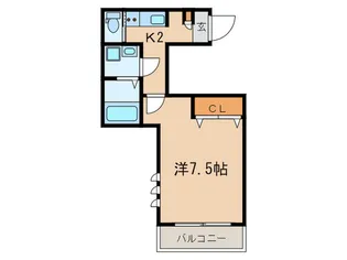 グランシャテーヌ自由が丘【2階】の間取り