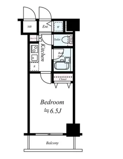 パレステュディオ新宿御苑前【4階】の間取り