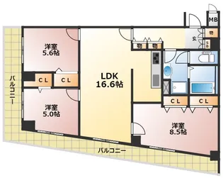 アプランドル【3階】の間取り