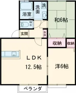 トレンディハイツ【2階】の間取り