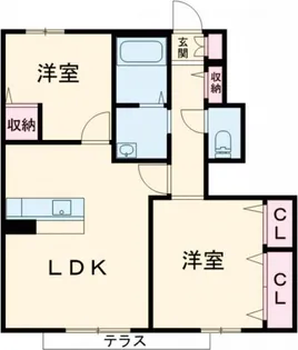 MAST COURT 加古川南 E棟【1階】の間取り