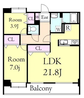 ラ・ヴィラヴェルデ平塚【8階】の間取り