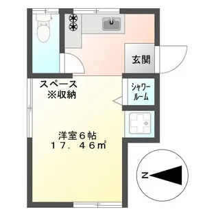 恵明荘【2階】の間取り