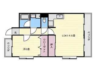 ロイヤルパレス吉野【2階】の間取り